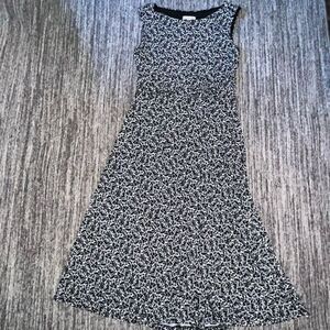 CB Established 1962 Womens Dress 8 Black White Sleeveless‎ Fit & Flare Pullover